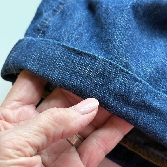 Banana Republic High Rise Double-belted Cuffed Hem BR Explorer Denim Shorts Sz 6 - Picture 7 of 11